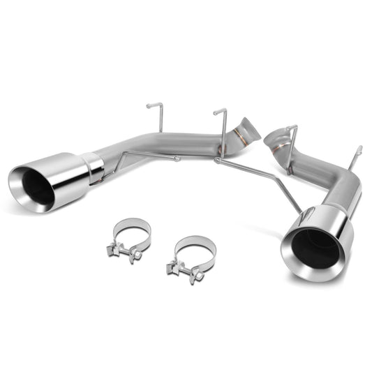2011-2014 Ford Mustang 5.0L Axleback Exhaust Dual Rolled Tip Stainless Steel
