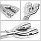 2009-2013 GMC Yukon Denali Quad Tip Axleback Exhaust Stainless Steel