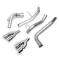 2009-2013 GMC Yukon Denali Quad Tip Axleback Exhaust Stainless Steel