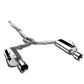2004-2008 Nissan Maxima Dual Rolled Tip Catback Exhaust - Stainless Steel