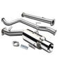 2002-2006 Nissan Sentra Catback Exhaust Single Rolled Tip Stainless Steel