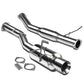 89-94 Nissan 240SX Catback Exhaust Single Rolled Tip Stainless Steel