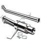 1995-1998 Nissan 240SX S16 Dual Tip Catback Exhaust - Stainless Steel
