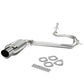 88-91 Honda Civic 4-Door OEM Style Catback Exhaust Stainless Steel