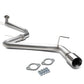 2016-2017 Toyota Corolla IM Catback Exhaust Single Tip Stainless Steel