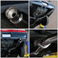 93-97 Toyota Corolla Single Tip Catback Exhaust Stainless Steel