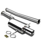 02-07 Subaru WRX/STI Catback Exhaust Single Rolled Tip Stainless Steel
