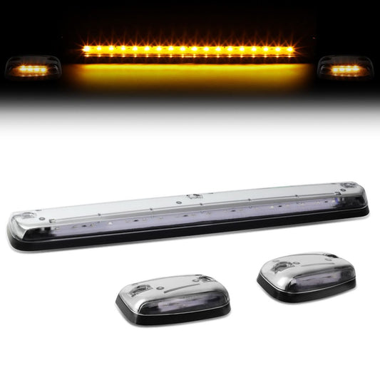 2007-2014 Chevrolet Silverado / GMC Sierra Chrome Amber LED Cab Light