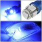 88-02 Chevrolet Silverado / GMC Sierra Chrome Housing Blue LED Cab Light