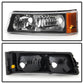 SPYDER Xtune Chevy Silverado 03-06 LED Bumper Lights Black CBL-JH-CSIL03-AM-BK 5079305