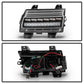 Spyder Jeep Wrangler 2018-2019 (Halogen Model Only) LED Front Bumper Lights - Seq. Signal - Black 5086785