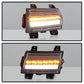 Spyder Jeep Wrangler 2018-2019 (Halogen Model Only) LED Front Bumper Lights - Seq. Signal - Black 5086785