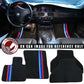 Car Floor Mat for 2007-2012 BMW E70 X5 Black M Color Stripe 4PC Nylon