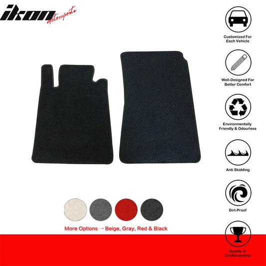 Car Floor Mat for 05-10 Benz R171 SLK-Class 2Dr OE Fitment 2PCS Nylon