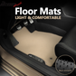 Car Floor Mat for 2006-2011 Honda Civic Beige Carpet 3PC Nylon