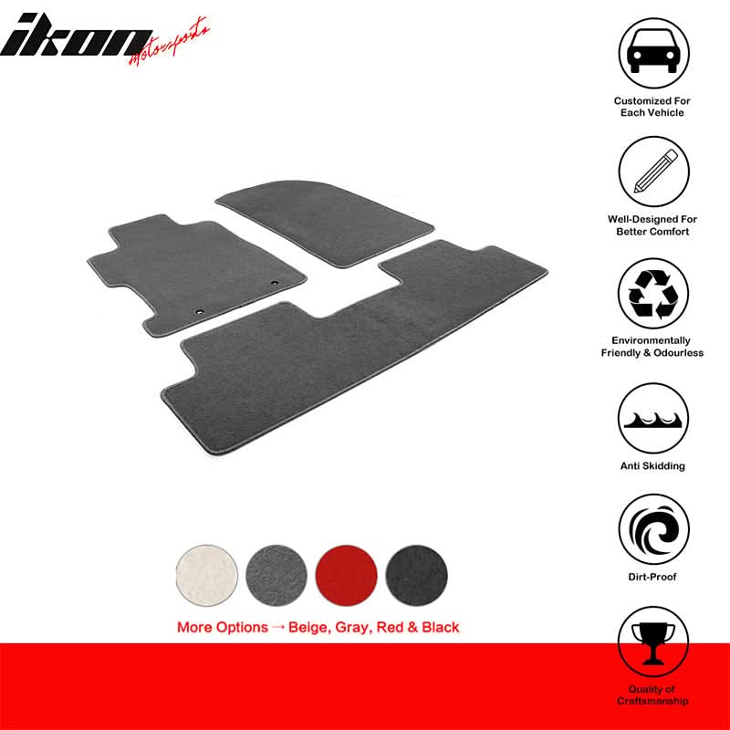 Best Car Mats for Honda Civic 2006-2011 2/4 Door Nylon 3PCS