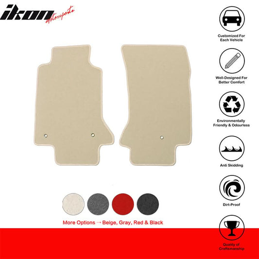 1997-2004 Chevrolet Corvette Car Floor Mats Carpet 2PC Nylon