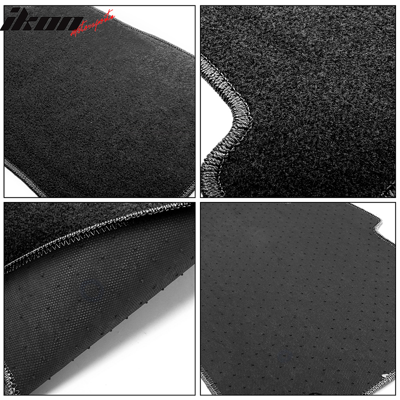 Car Floor Mat for 1990-1996 Nissan 300ZX Black Carpet 4PC Nylon