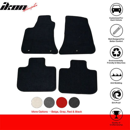 Car Floor Mat for 2011-2023 AWD Chrysler 300 Dodge Charger Black Nylon