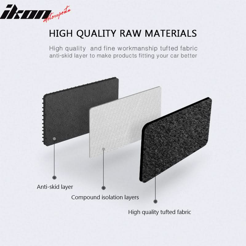 Car Floor Mat for 2007-2012 Nissan Nissan Sedan Black Carpets Nylon