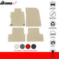 2012-2015 Honda Civic Coupe Car Floor Mats Carpet 4PC Nylon