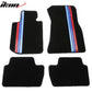 Car Floor Mat for 2022-24 BMW 2 Series OE Black 3 Color Stripes Nylon