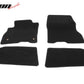 2018-2025 Nissan LEAF OE Black Front Rear Floor Mats Carpets Nylon
