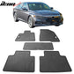 2018-2022 Honda Accord Latex Floor Mats All Weather Carpets 5PC