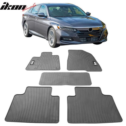 2018-2022 Honda Accord Latex Floor Mats All Weather Carpets 5PC