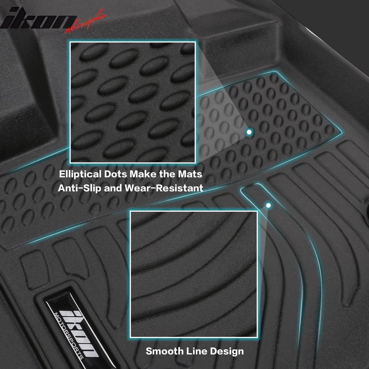 2020-2025 Ford Explorer 7 Seats 3D Floor Mats Heavy Duty Carpets TPE
