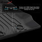 2021-2025 Ford Bronco 4DR Floor Mats All Weather TPE 3D Carpets 3PC