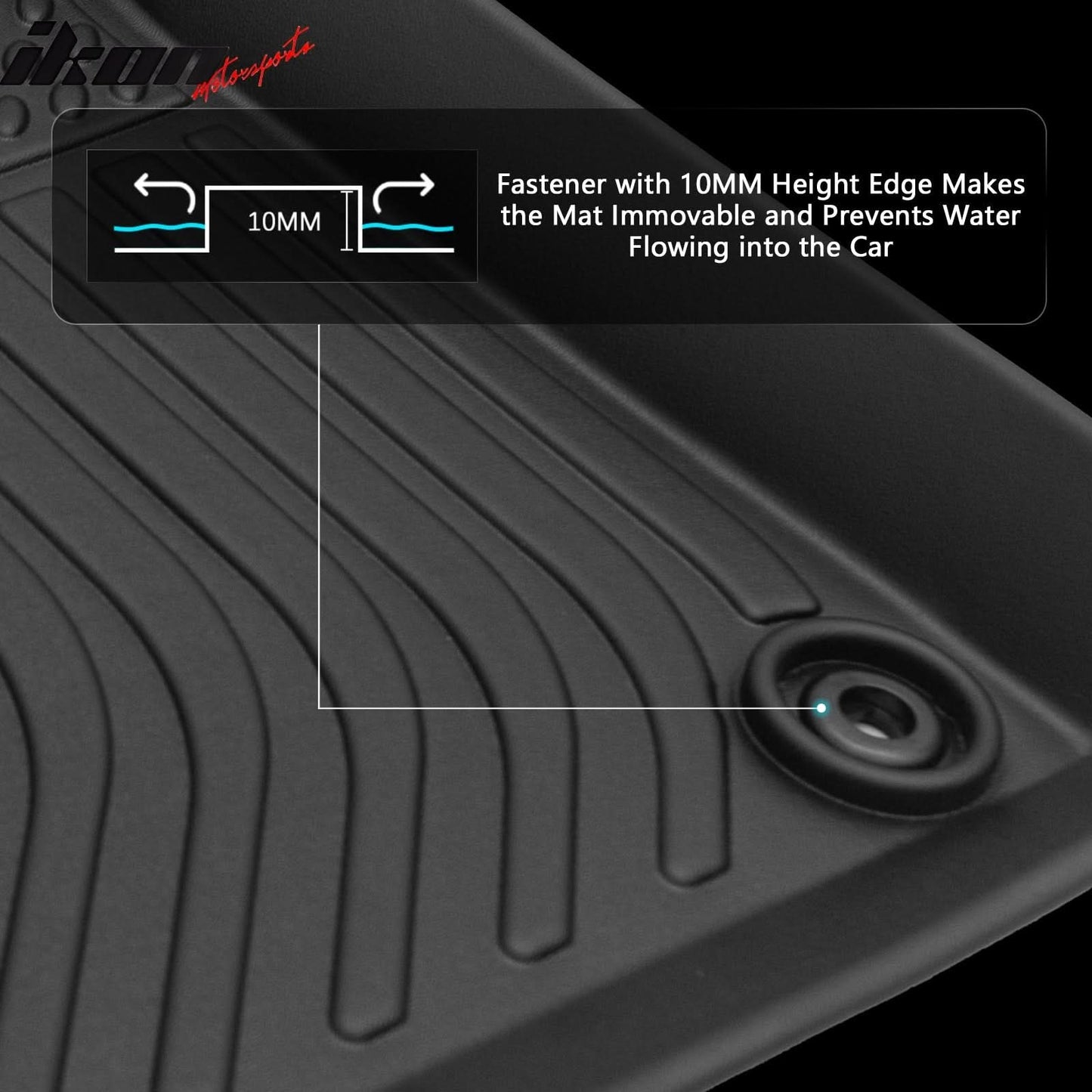 2024-2025 Hyundai Santa Fe Hybrid 3D IKON All Weather Floor Mats TPE