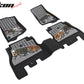 2018-2025 Jeep Wrangler JL Unlimited 4Dr Floor Mats Black Gray TPE