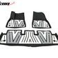 2024-2025 Tesla Model 3 3D Floor Mats Black Gray White TPE Injection