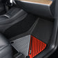 2020-2024 Tesla Model Y 3D Floor Mats Black& Gray& Red TPE Injection