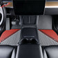 2020-2024 Tesla Model Y 3D Floor Mats Black& Gray& Red TPE Injection