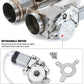 Universal 3 Inch Dual Stainless Steel Exhaust Valve Pipe Kit 2PC