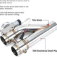 Universal 3 Inch Dual Stainless Steel Exhaust Valve Pipe Kit 2PC