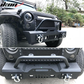 Fits 07-17 Jeep Wrangler Front Bumper Guard w/ LED Light & D Rings