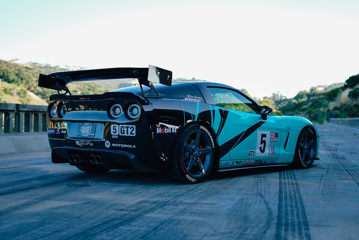 Chevrolet Corvette C6 / C6 Z06 GTC500 Carbon Fiber Adjustable Wing