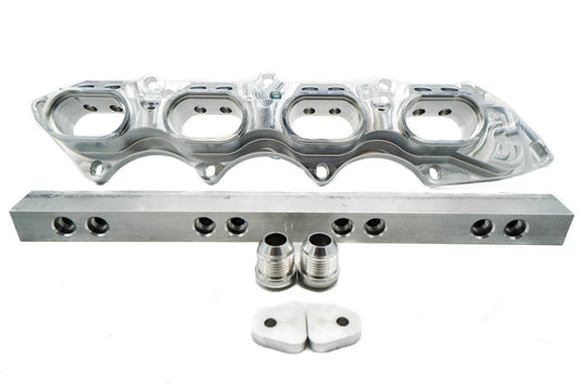 ASE Honda B Series Billet Intake Flange B16 B18 Single or Dual Injector