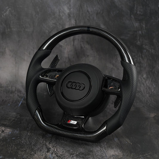 2012-2018 Audi A3 / A4 / A5 / A6 / A7 / A8 / S3 / S4 / S5 / S6 / S7 / S8 / RS7 Custom Steering Wheel by Exclusive Steering