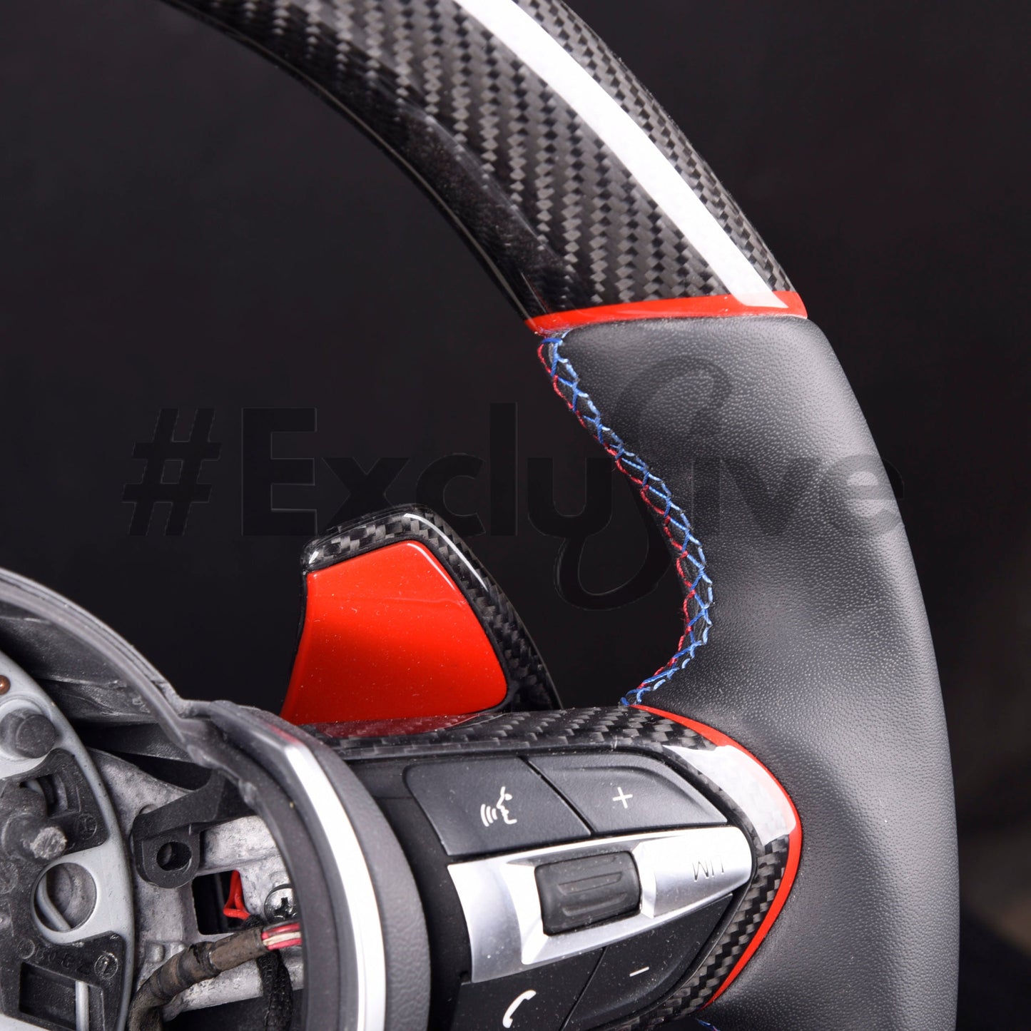 2013-2019 BMW 2 3 4 5 6 X Series M Sport F20 F22 F30 F32 Custom Steering Wheel by Exclusive Steering