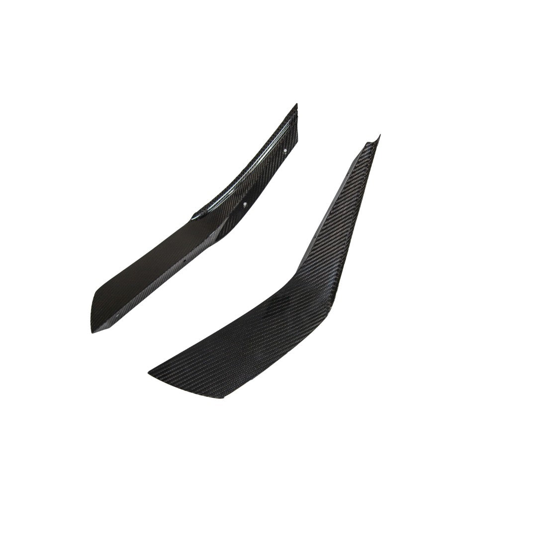 Ford Mustang S650 Carbon Fiber Dark Horse Front Bumper Canards 2024 - Current (does not fit GT Bumper)