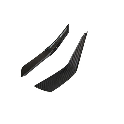 Ford Mustang S650 Carbon Fiber Dark Horse Front Bumper Canards 2024 - Current (does not fit GT Bumper)