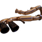 SPDZ1 Catback Exhaust For Chevrolet Corvette C8 2020+ Black Tips 6.2L V8 3" Race Series