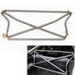 Polished Tubular Multipoint Crossbar X-Bar For Honda Civic EK9 EK4 EK3 1996-2000