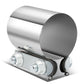 2.25" Butt Joint Exhaust Band Clamp Muffler Coupler Stainless Steel