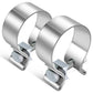 2.25" Stainless Steel Narrow Band Exhaust Clamps (2-Pack)