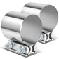 2.75" Stainless Steel Exhaust Band Clamp 2-Pack Muffler Coupler